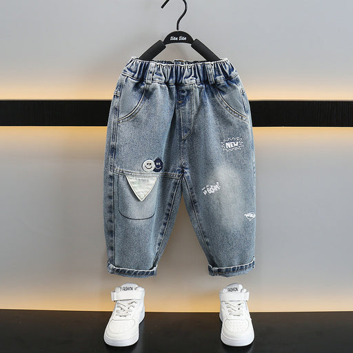 Toddler Boy Denim Patchwork