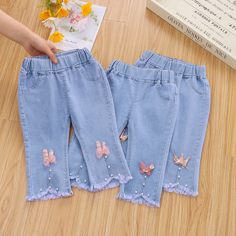 Toddler Girl Denim Blossom