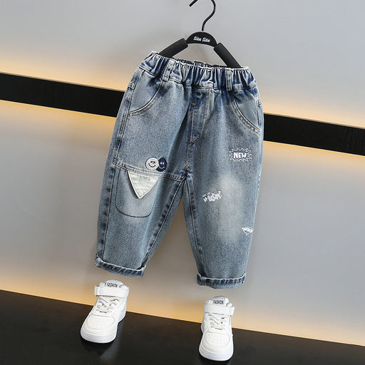 Toddler Boy Denim Patchwork