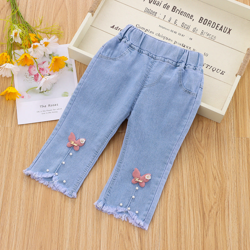 Toddler Girl Denim Blossom