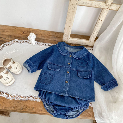 Baby Girl Little Denim Princess Set