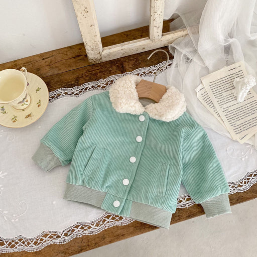 Baby Jacket Green Collar Delight 