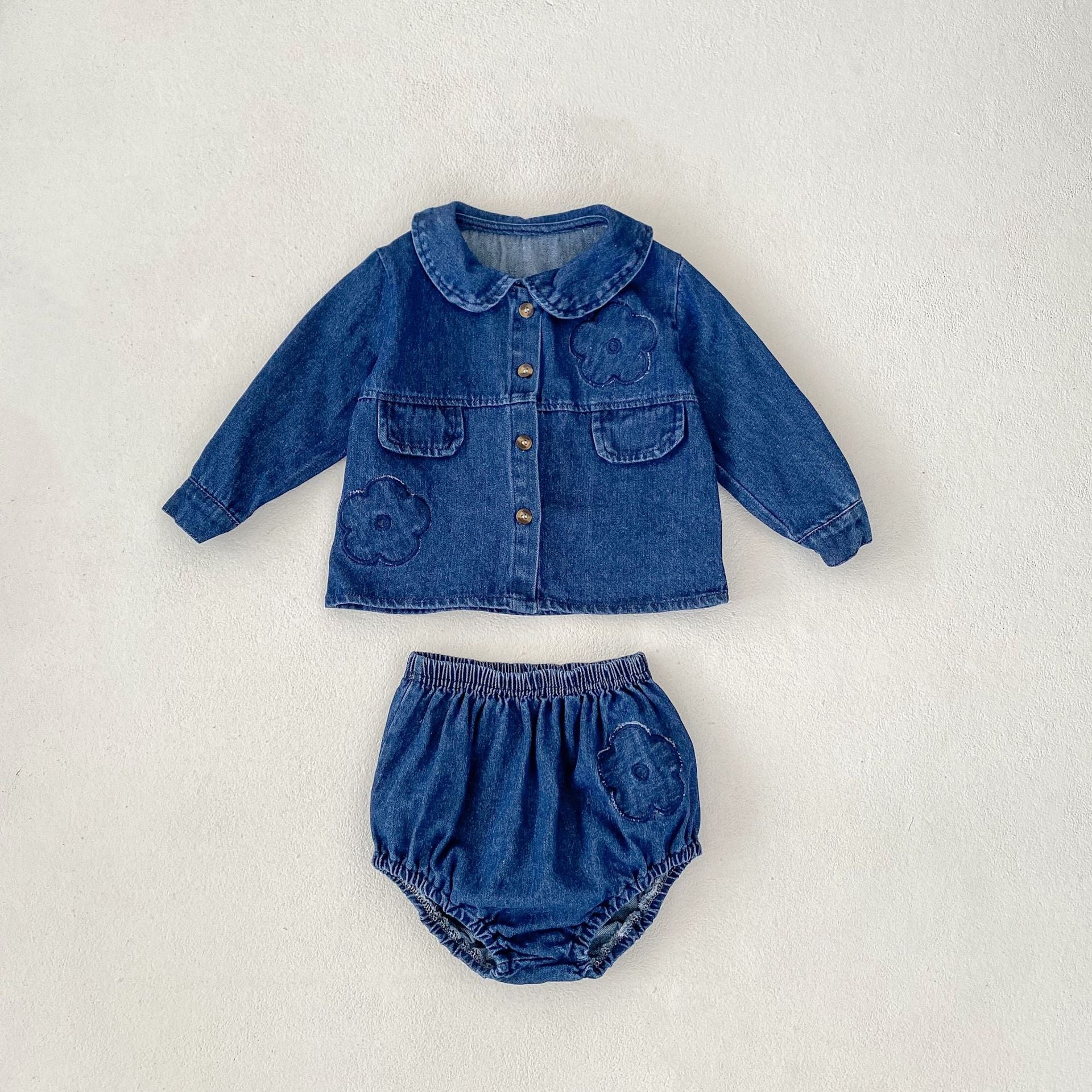 Baby Girl Little Denim Princess Set