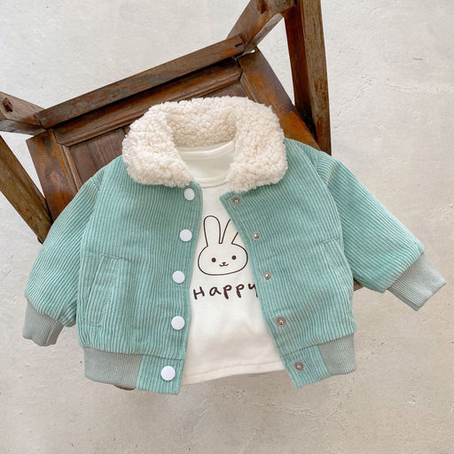 Baby Jacket Green Collar Delight 